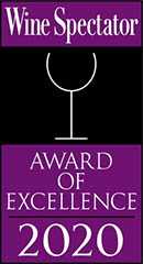 wine spectator 2020 restaurant award of excellence winner