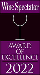 wine spectator 2022 restaurant award of excellence winner